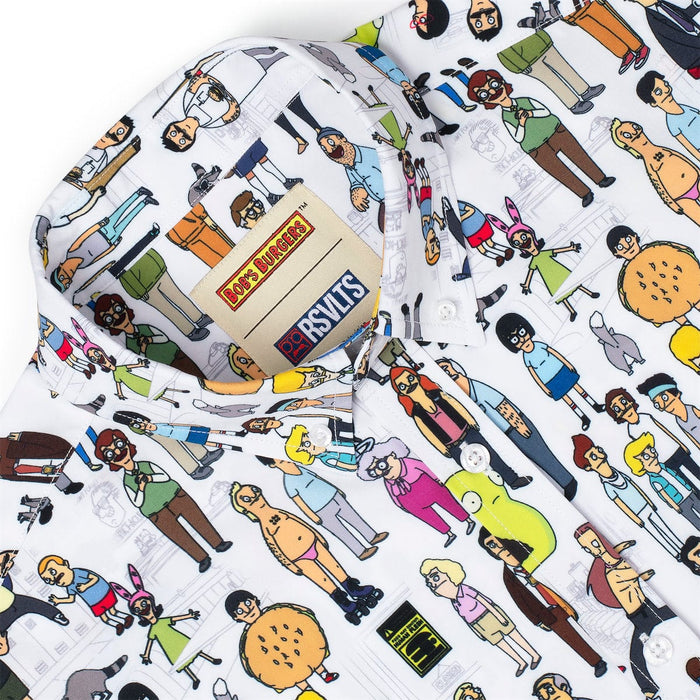 RSVLTS RSVLTS® Bob's Burgers "Character Mash Up"_ KUNUFLEX Short Sleeve Shirt Bob's Burgers "Character Mash Up"_ KUNUFLEX Short Sleeve Shirt