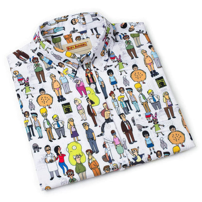 RSVLTS RSVLTS® Bob's Burgers "Character Mash Up"_ KUNUFLEX Short Sleeve Shirt Bob's Burgers "Character Mash Up"_ KUNUFLEX Short Sleeve Shirt