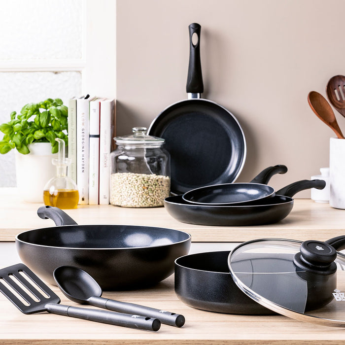 Brilliant koekenpannenset 24 en 28 cm zwart volledige collectie