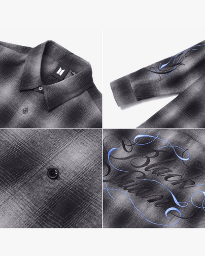 BTS Black Swan Flannel Shirt 01 (Gray)