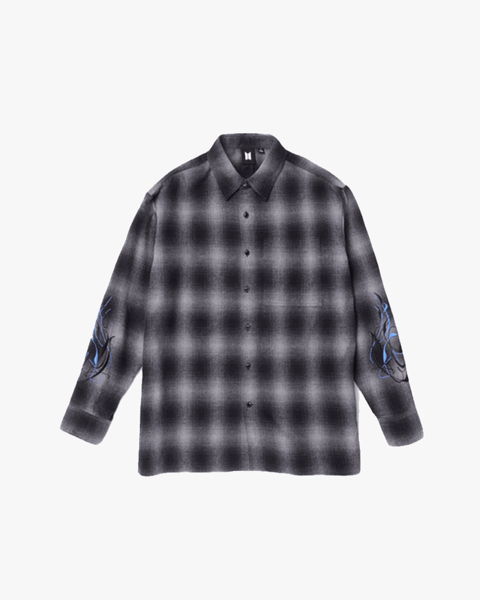 BTS Black Swan Flannel Shirt 01 (Gray)