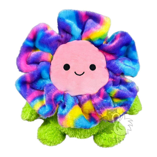 Bum Bumz 7.5 Inch Faye the Tie Dye Flower Groovy Bumz Plush Toy - Owl & Goose Gifts