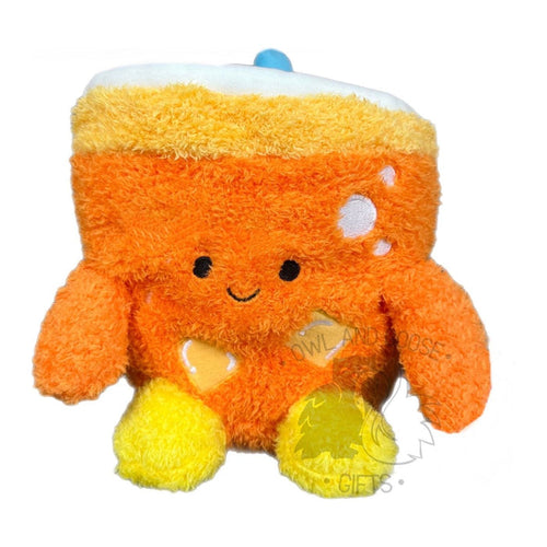 Bum Bumz 7.5 Inch Struan the Orange Drink Snack Bumz Plush Toy - Owl & Goose Gifts