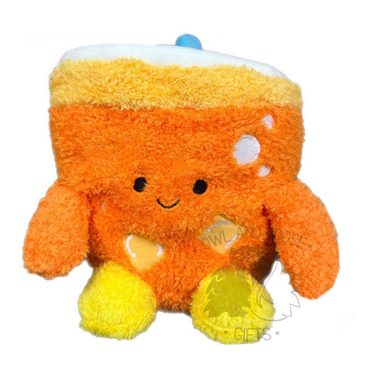 Bum Bumz 7.5 Inch Struan the Orange Drink Snack Bumz Plush Toy - Owl & Goose Gifts