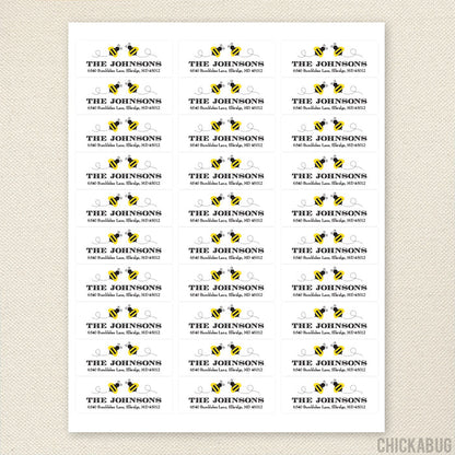 Bumblebee Address Labels