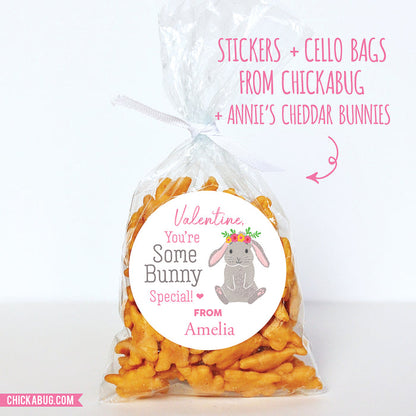 Bunny Valentine's Day Stickers