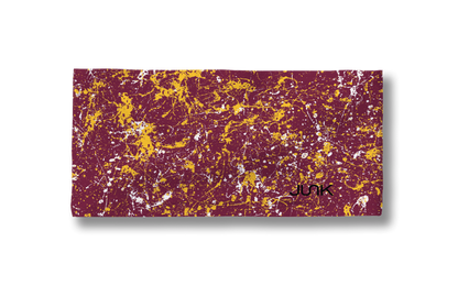 Burgundy Gold Splatter Big Bang Lite Headband - View 3