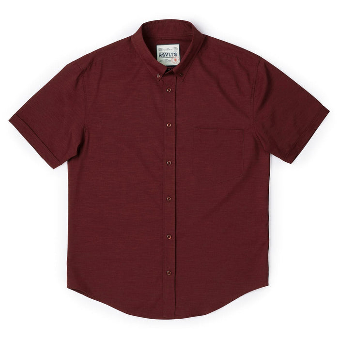 RSVLTS RSVLTS RSVLTS "Burnt Russet"_ KUNUFLEX Short Sleeve Shirt