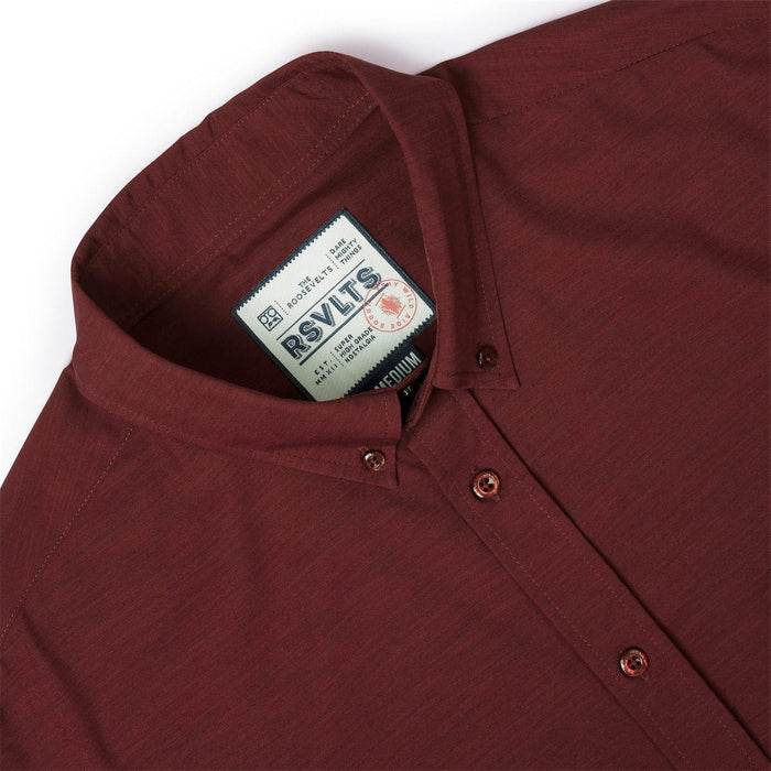 RSVLTS RSVLTS RSVLTS "Burnt Russet"_ KUNUFLEX Short Sleeve Shirt