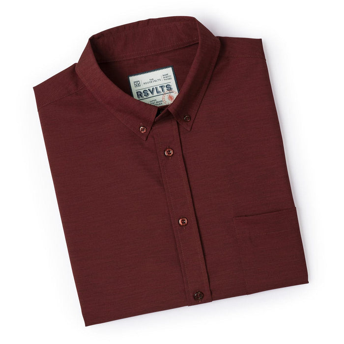 RSVLTS RSVLTS RSVLTS "Burnt Russet"_ KUNUFLEX Short Sleeve Shirt
