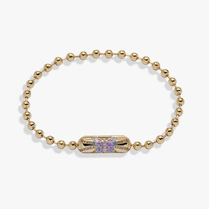 Butterfly Barrel Closure Bracelet