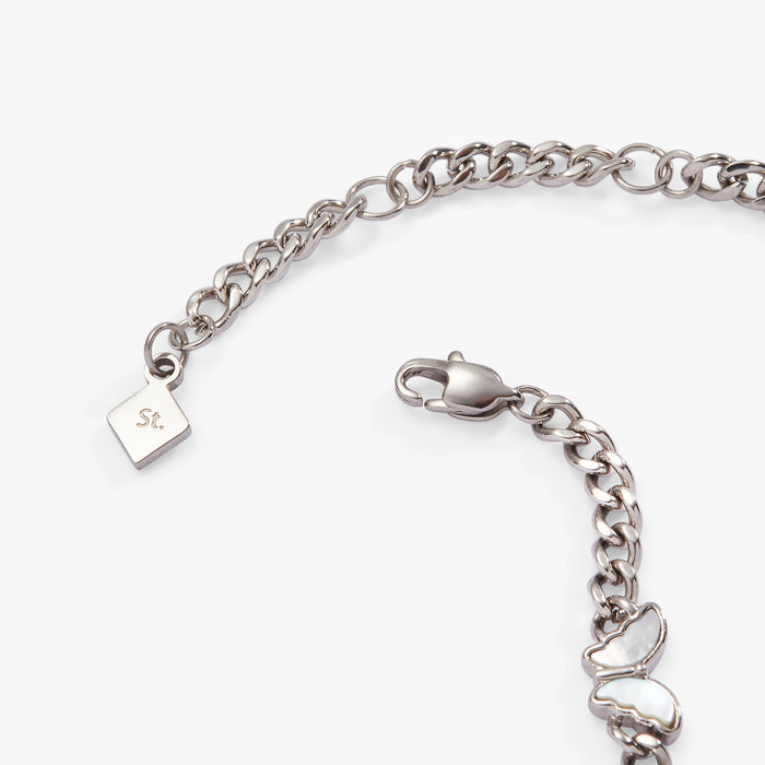 Butterfly Curb Chain Bracelet