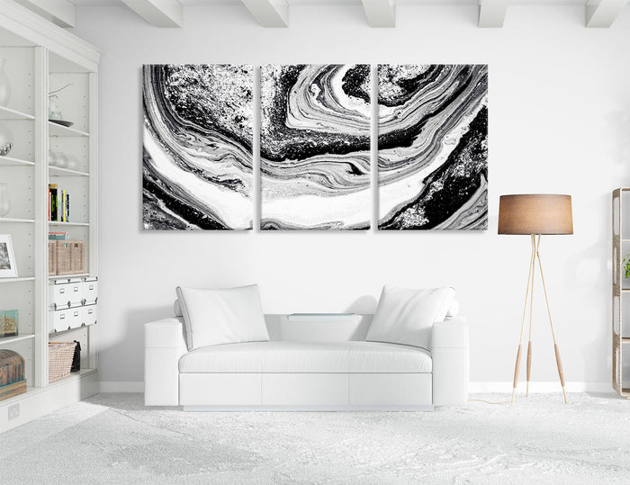 BW Abstract Canvas Print #1347