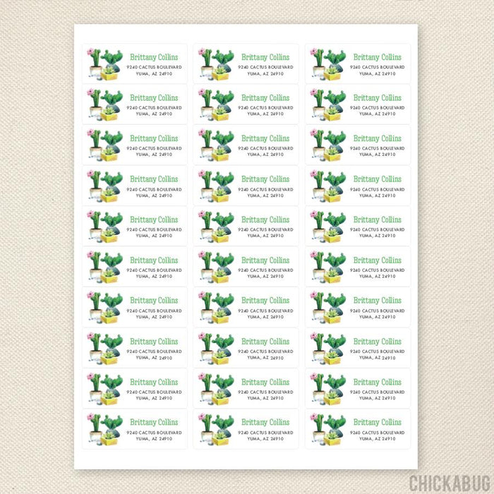 Cactus Address Labels