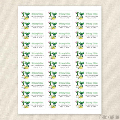 Cactus Address Labels