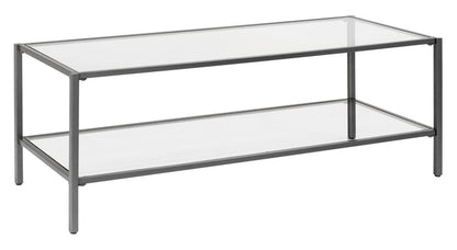 Camber Elite 45" Rectangle Coffee Table, Pewter 72060