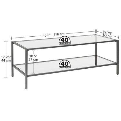 Camber Elite 45" Rectangle Coffee Table, Pewter 72060