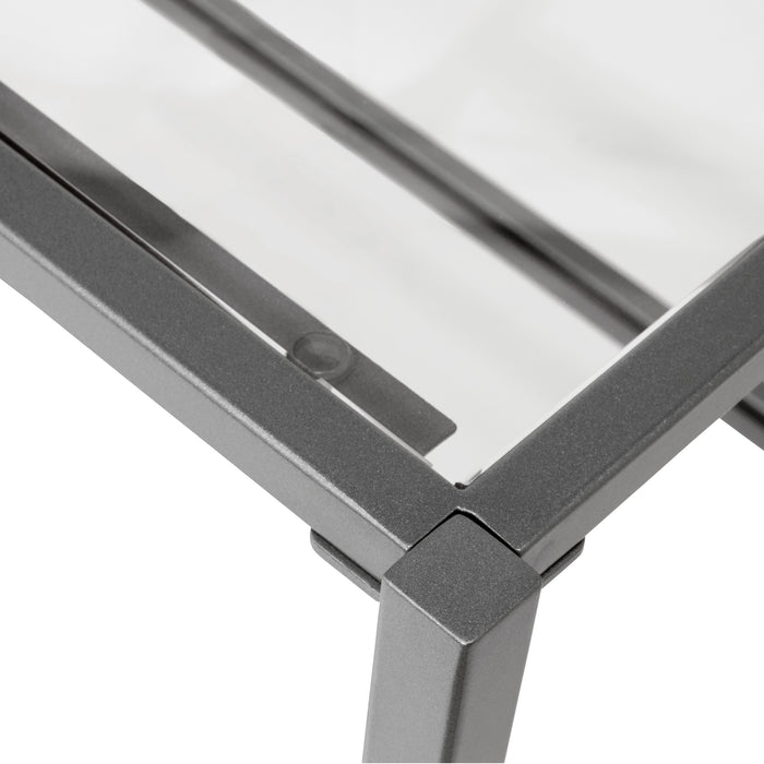 Camber Elite 45" Rectangle Coffee Table, Pewter 72060