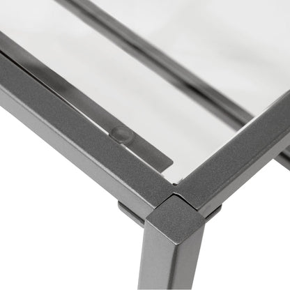 Camber Elite 45" Rectangle Coffee Table, Pewter 72060