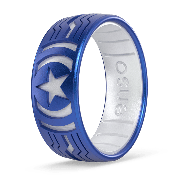 Marvel Silicone Rings - Cap's Shield