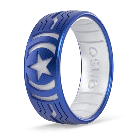 Marvel Silicone Rings - Cap's Shield