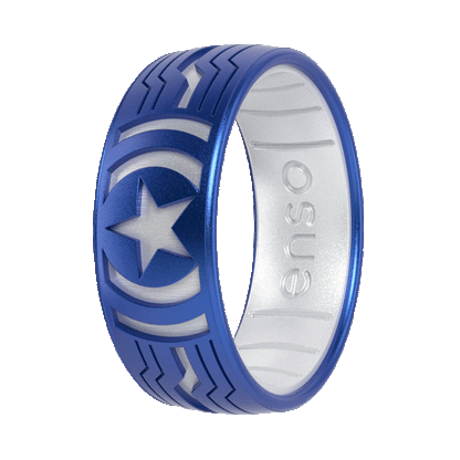 Marvel Silicone Rings - Cap's Shield