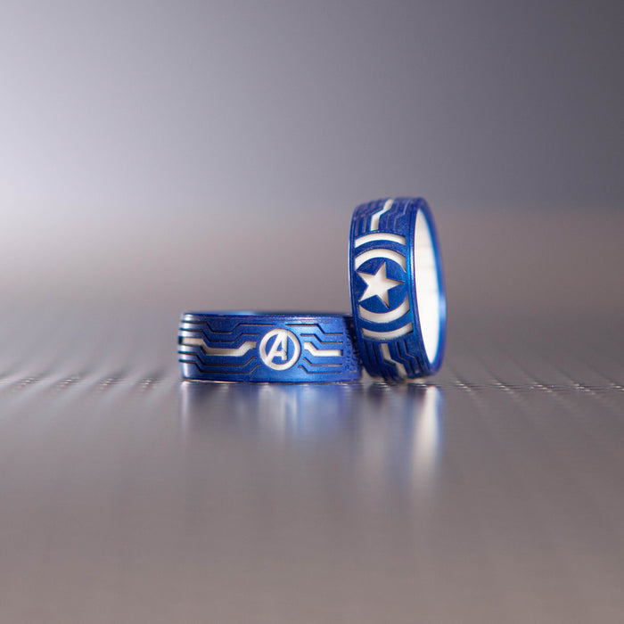 Marvel Silicone Rings - Cap's Shield