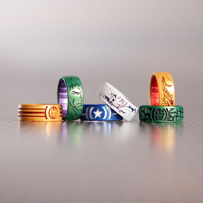 Marvel Silicone Rings - Cap's Shield