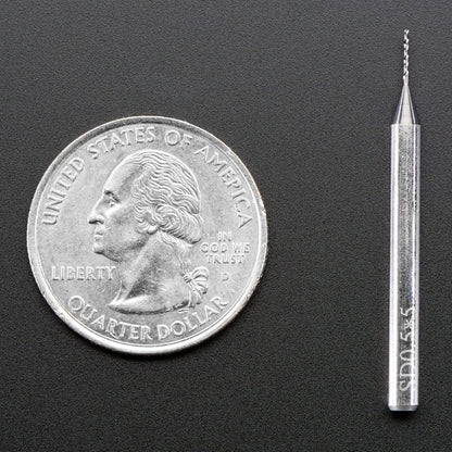 Carbide Square End Mill - 1/8" Shaft - 0.5mm Diameter by Adafruit - The Pi Hut