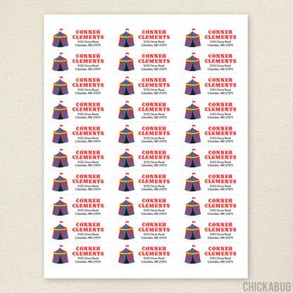 Carnival Address Labels