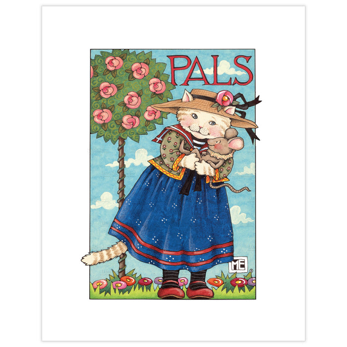 Cat and Mouse Pals Fine Art Print
