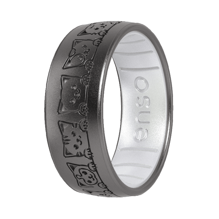 Enso Cares Best Friends Animal Society Silicone Ring - Cats All Around