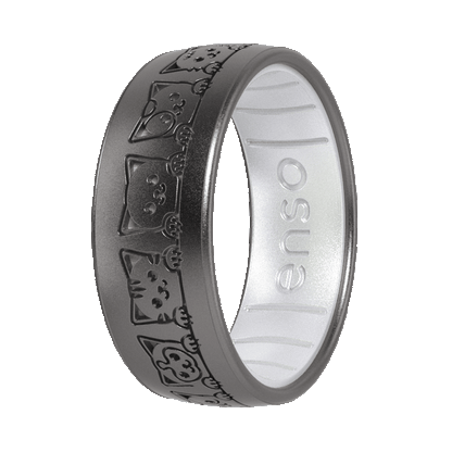 Enso Cares Best Friends Animal Society Silicone Ring - Cats All Around