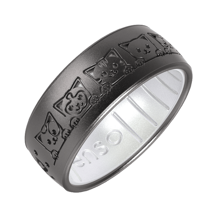 Enso Cares Best Friends Animal Society Silicone Ring - Cats All Around