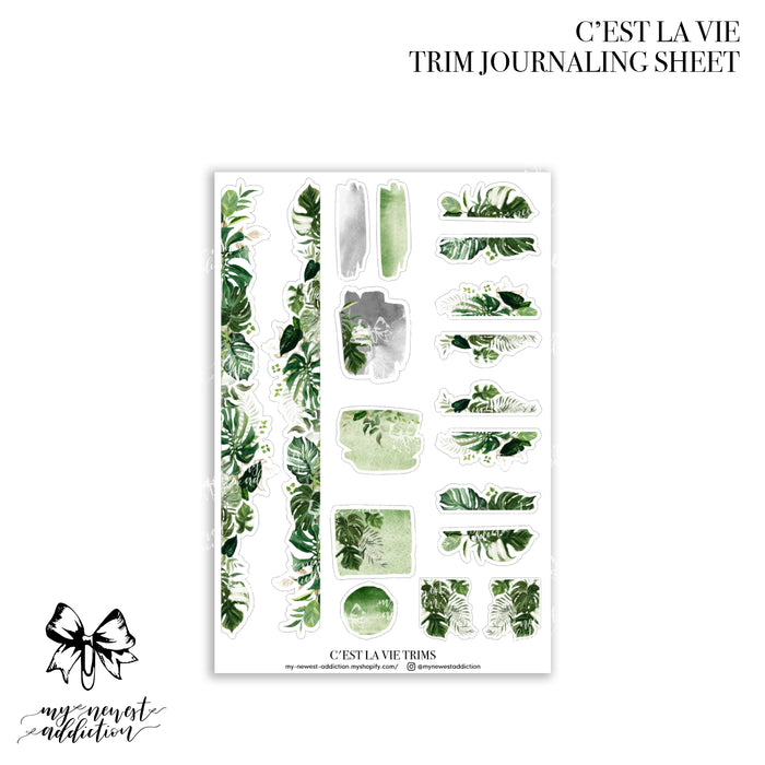 C'est La Vie Trim Journaling Stickers