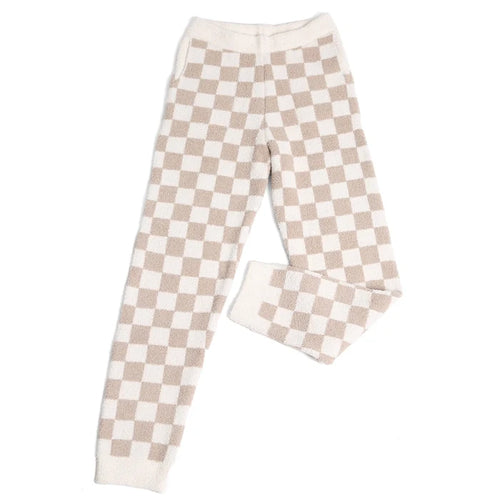 Checkered Lounge Terry Sweatpants (Various Colors)