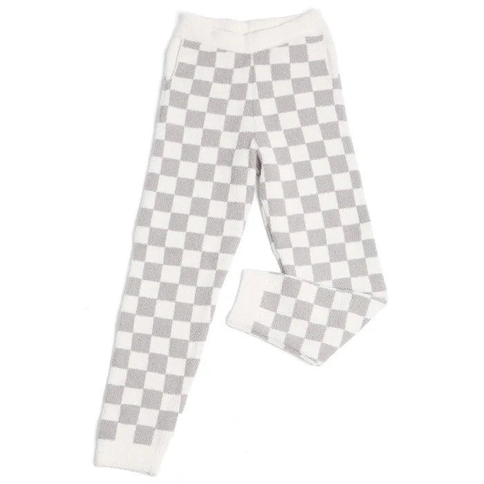 Checkered Lounge Terry Sweatpants (Various Colors)
