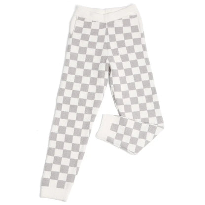 Checkered Lounge Terry Sweatpants (Various Colors)