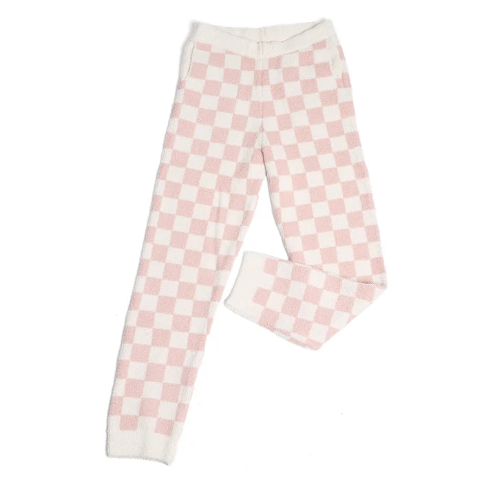 Checkered Lounge Terry Sweatpants (Various Colors)