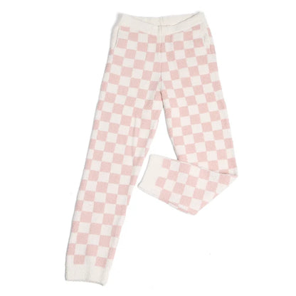 Checkered Lounge Terry Sweatpants (Various Colors)