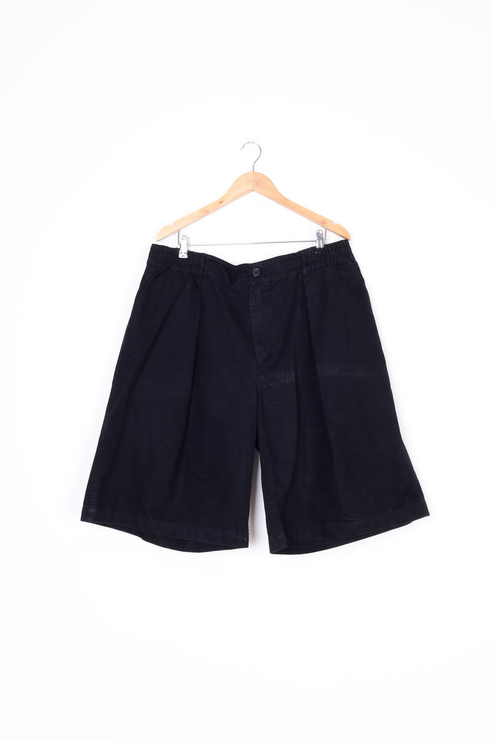 Checks Mens Black Shorts Size XXL