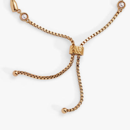 “Cheers” Champagne Inline Bolo Bracelet