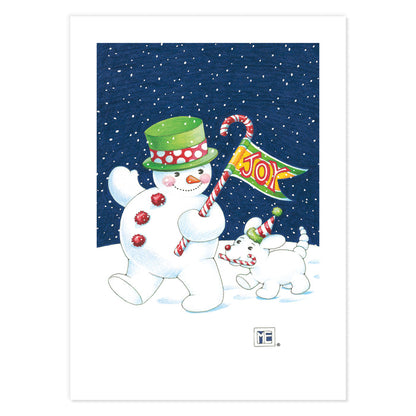 Christmas Snowpeople Postcards