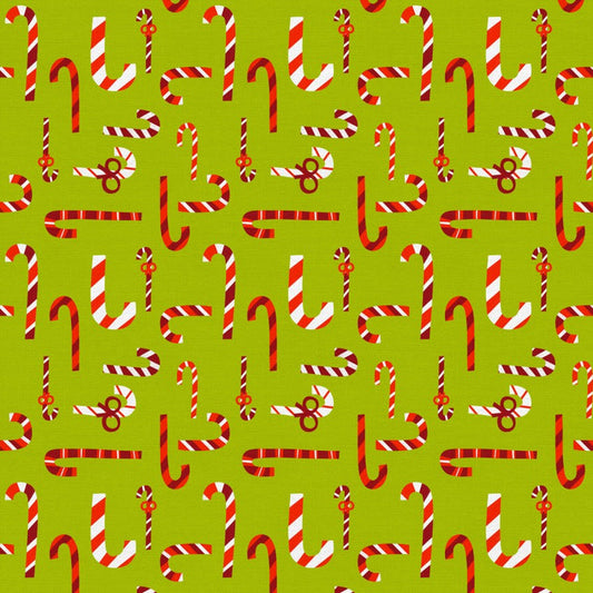 Christmas Town Candy Canes- Lime Green