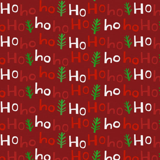 Christmas Town Hoho Wonky- Dark Red