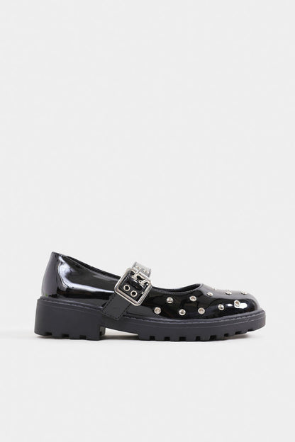 Chunky Buckled Mary Jane Shoes