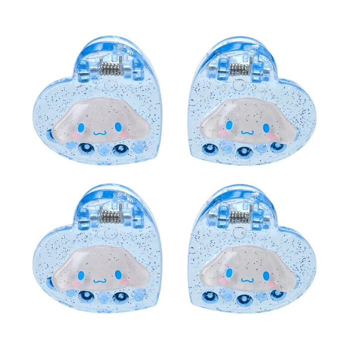 Cinnamoroll 4-pc Mini Glitter Hair Clip Set Accessory Japan Original