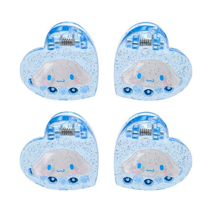 Cinnamoroll 4-pc Mini Glitter Hair Clip Set Accessory Japan Original