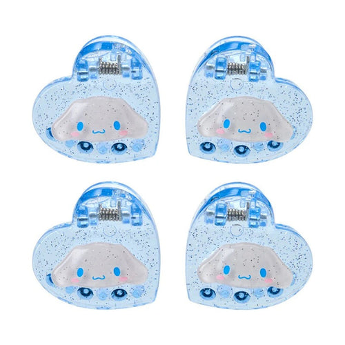 Cinnamoroll 4-pc Mini Glitter Hair Clip Set Accessory Japan Original