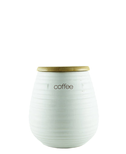 Ciroa Coffee Storage Jar - White
